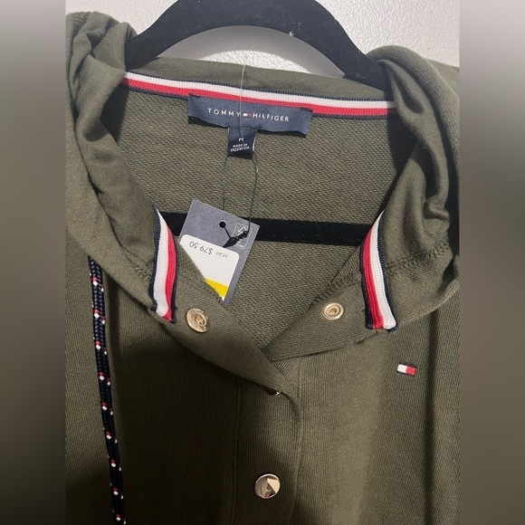 Tommy Hilfiger Army Green Long Top/Dress size M - Picture 3 of 12
